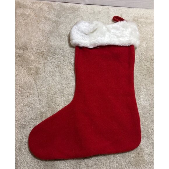 Calgary Flames Christmas Stocking Red White Logo Hockey 14" NWT - Picture 2 of 5
